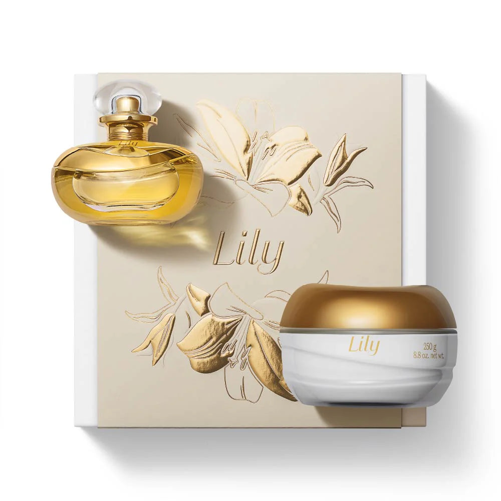 O Boticário Kit Regalo Lily Acetinado Eau de Parfum 75 ml + Crema Hidratante 250 g