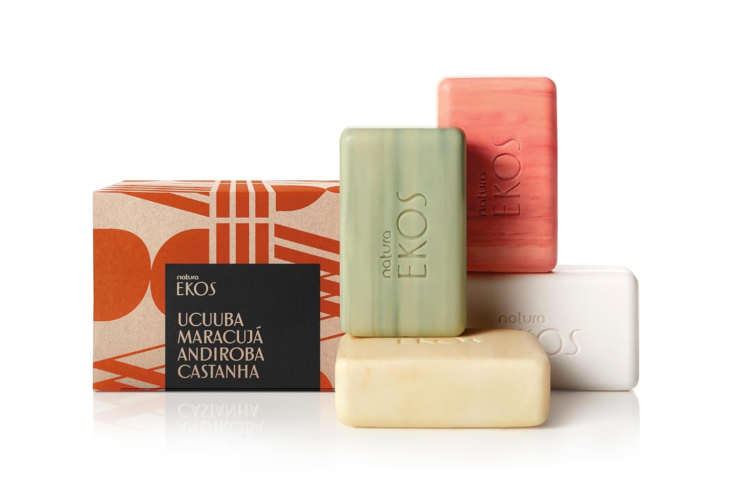 Natura Ekos Jabón en Barra Puro Vegetal Cremoso Pack Surtido 4 x 100 g