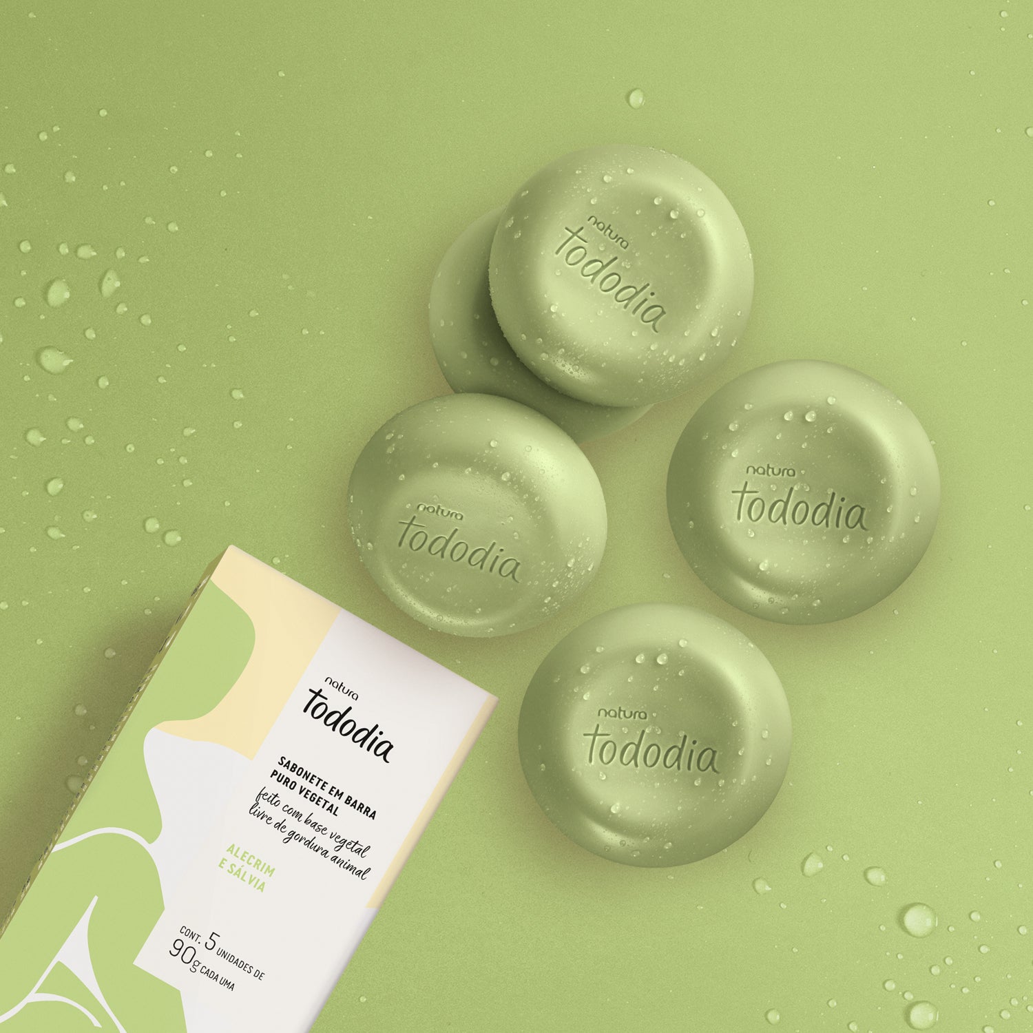 Natura | JABONES EN BARRA TODODIA ROMERO & SALVIA, 5ud