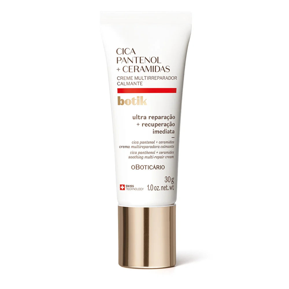 O Boticário Botik Crema Multirreparadora Calmante Cica, Pantenol y Ceramidas 30 g
