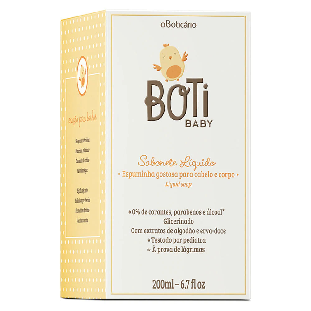 O Boticário Boti Baby Jabón Líquido Cabello y Cuerpo 200 ml