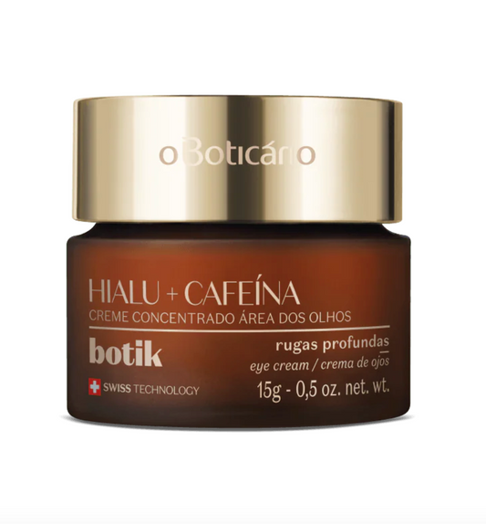 CREMA DE OJOS BOTIK CON ÁCIDO HIALURÓNICO Y CAFEÍNA, 15 G