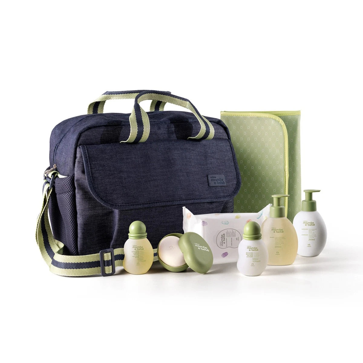 Natura Mamãe e Bebê Clásico Conjunto con Bolsa y Cambiador 7 productos