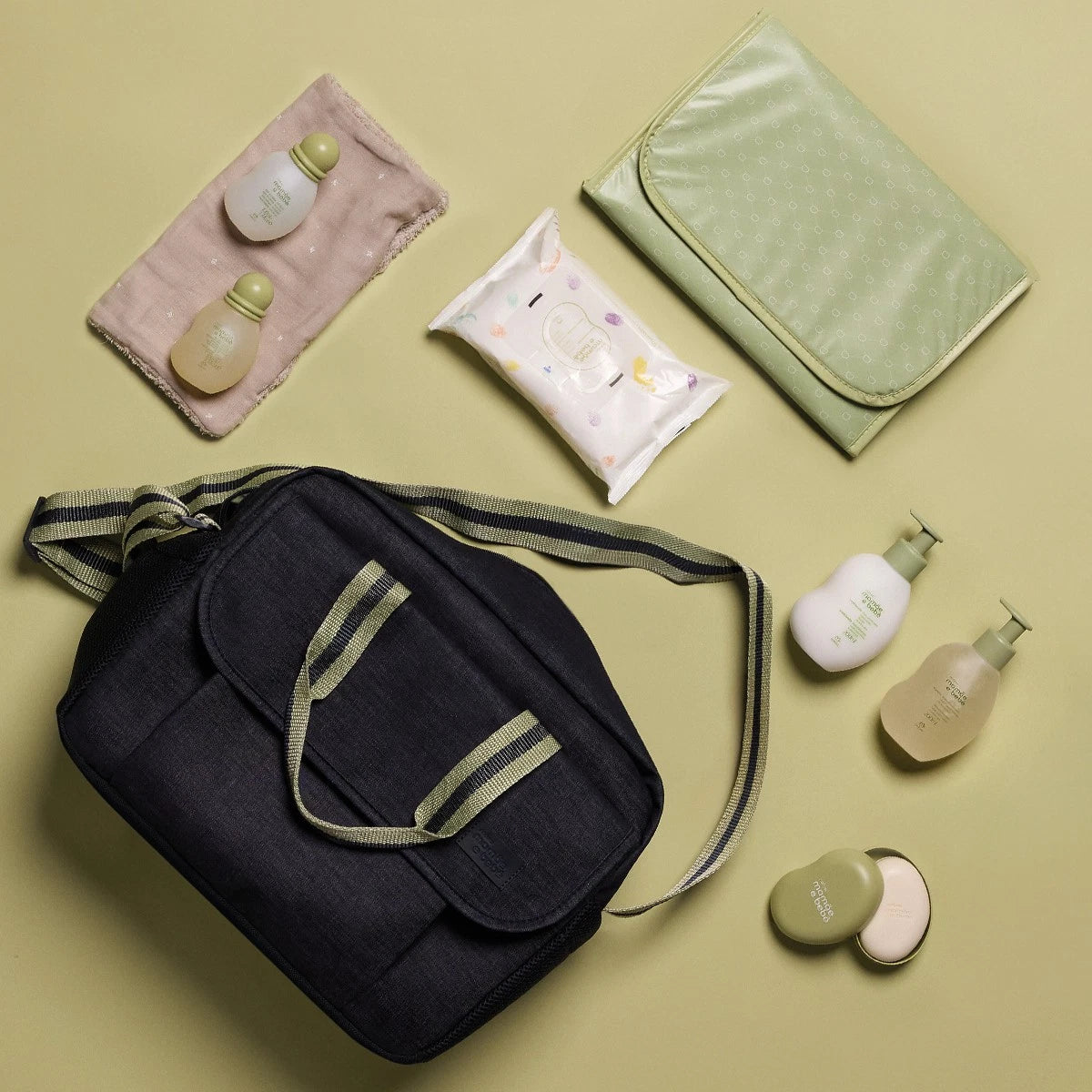 Natura Mamãe e Bebê Clásico Conjunto con Bolsa y Cambiador 7 productos