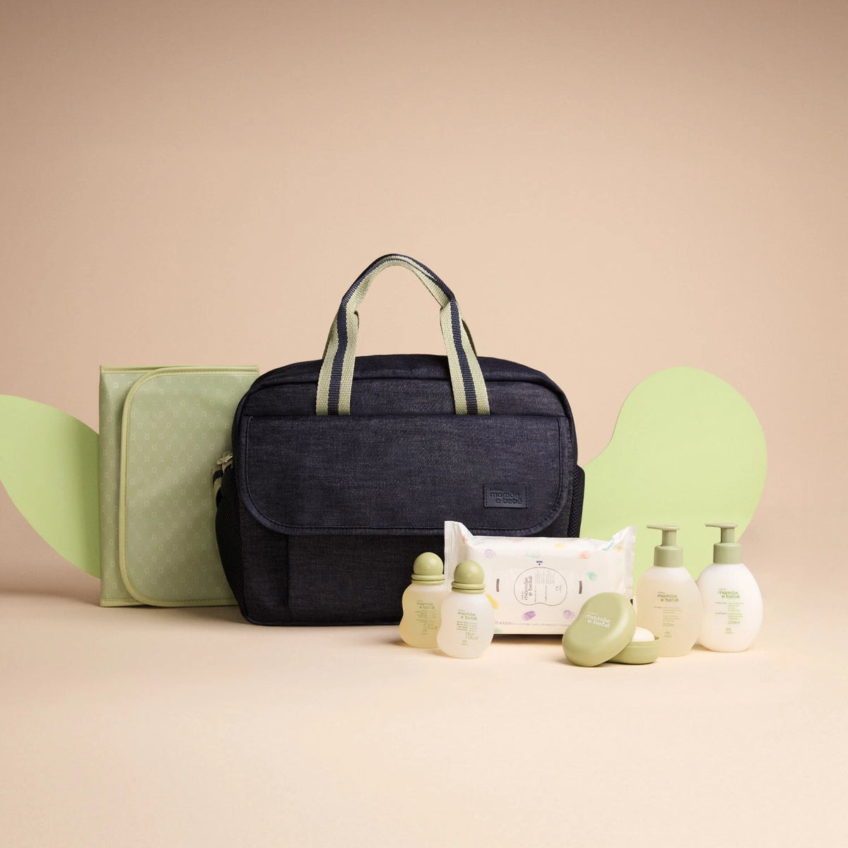 Natura Mamãe e Bebê Clásico Conjunto con Bolsa y Cambiador 7 productos