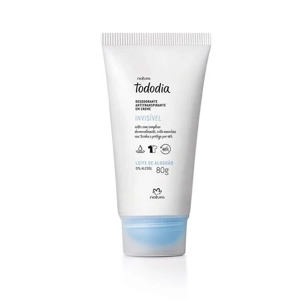 Natura Tododia Desodorante Antitranspirante en Crema Leche de Algodón 80 g
