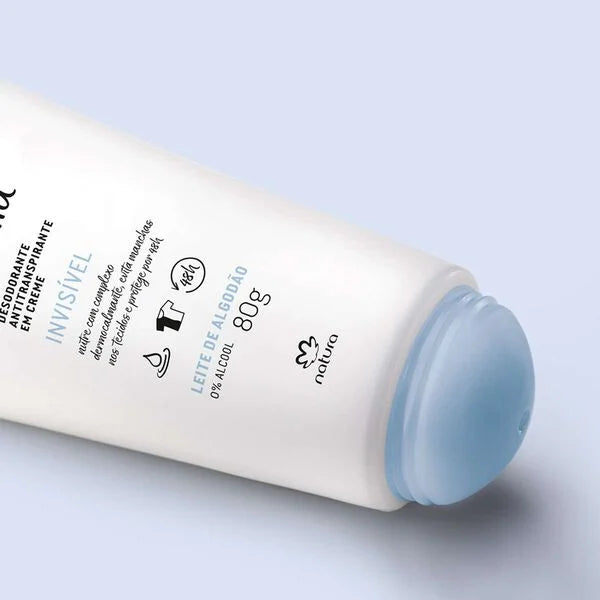 Natura Tododia Desodorante Antitranspirante en Crema Leche de Algodón 80 g