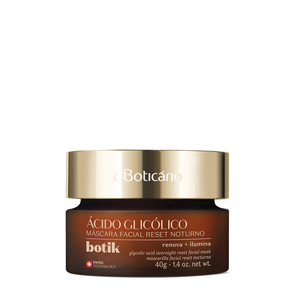 MASCARILLA FACIAL RESET NOCTURNO ÁCIDO GLICÓLICO, 40g