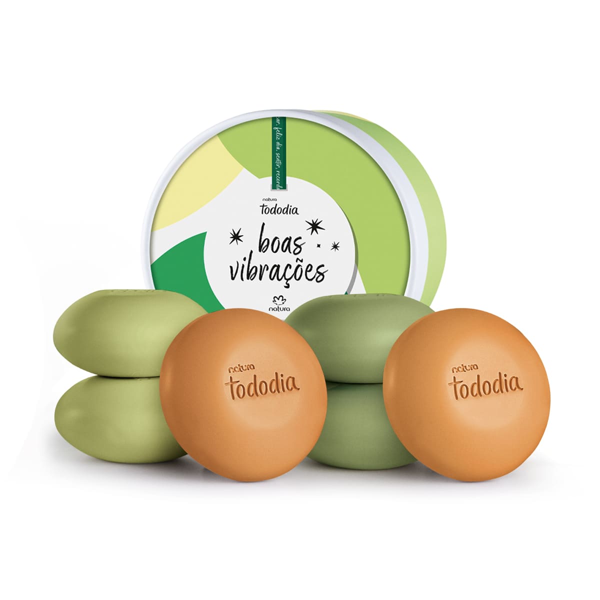 Natura | SET JABONES EN MINIATURA TODO DIA Boas Vibrações, 6ud