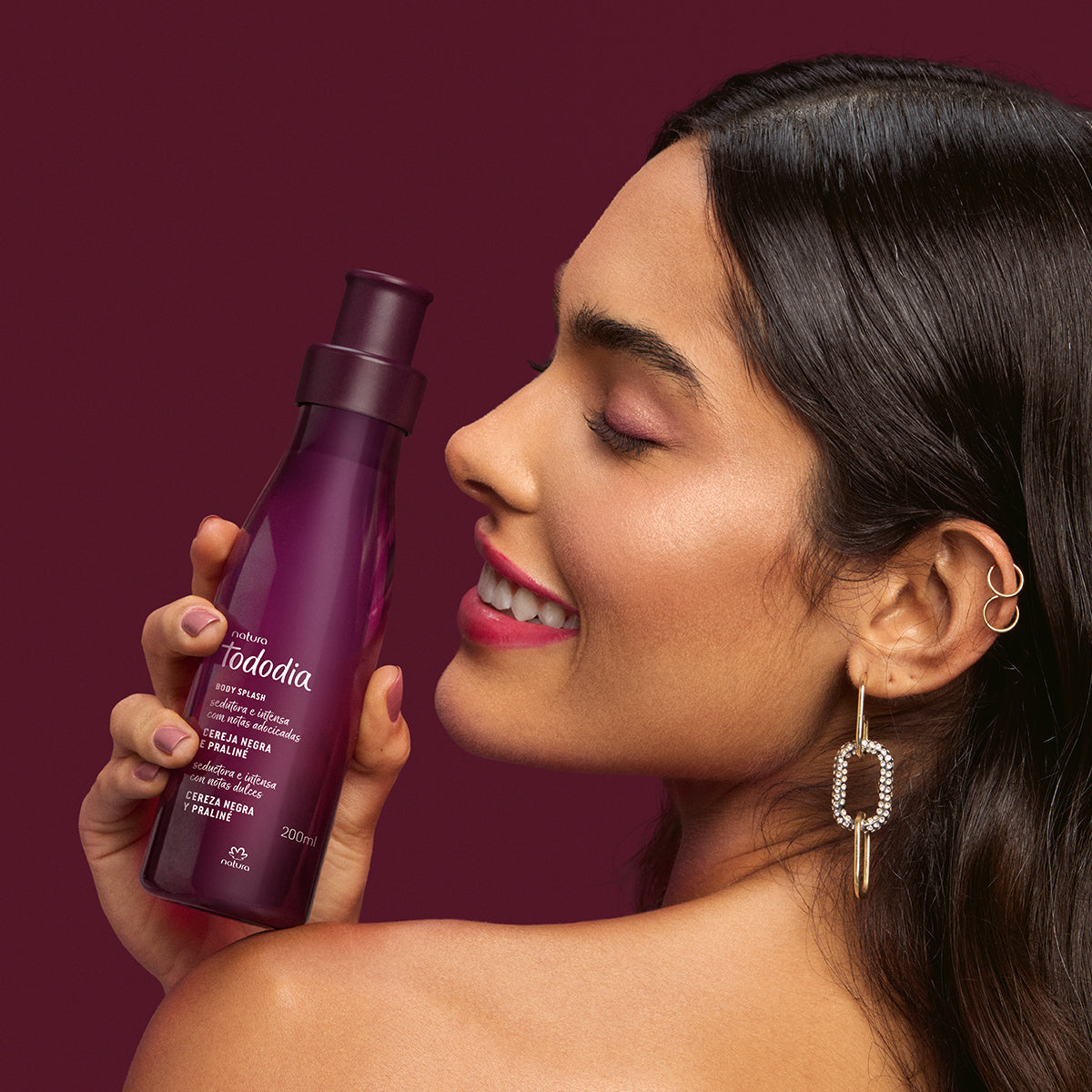 Natura Tododia Body Splash Cereja Negra e Praliné 200 ml