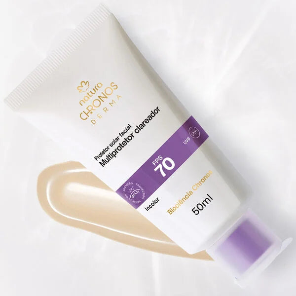 Natura Chronos Derma Multiprotector Aclarante FPS70, Incolor |50 ml