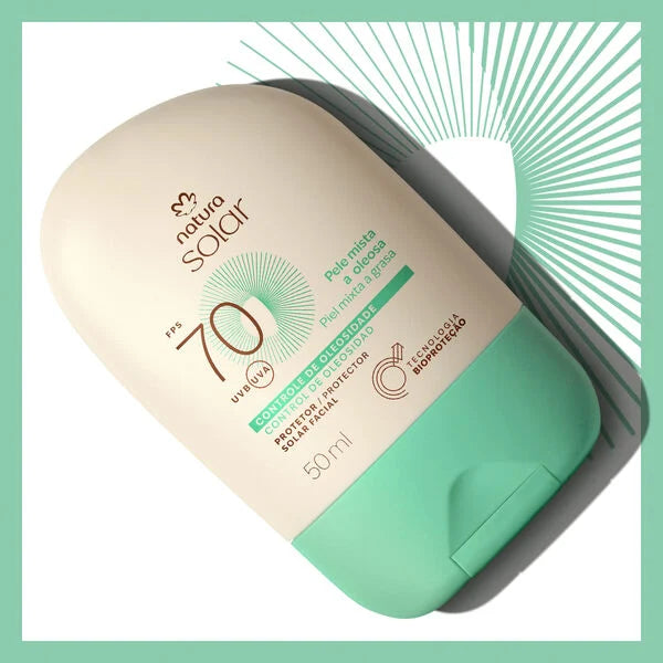 Natura Solar Protector Solar Facial Piel Mixta a Grasa FPS70  50ml