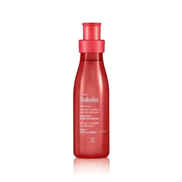 Natura Tododia Body Splash Fresa y Vainilla Dorada 200ml
