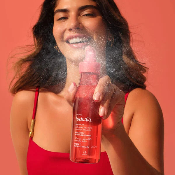 Natura Tododia Body Splash Fresa y Vainilla Dorada 200ml