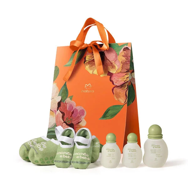 Natura Mamãe e Bebê Kit Clásico con Calcetines