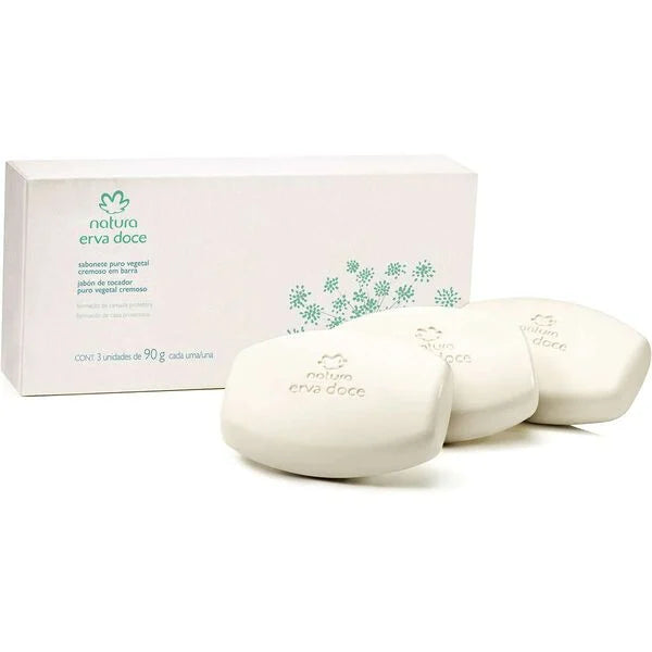 Natura Erva Doce Jabones Vegetales Cremosos 3 x 90 g