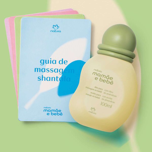 Natura Mamãe e Bebê Aceite con Guías de Masaje 100 ml