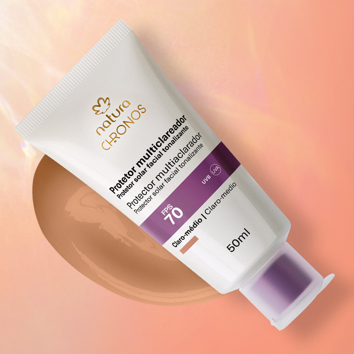 Natura | PROTECTOR SOLAR MULTICLAREADOR FPS 70, 50ml