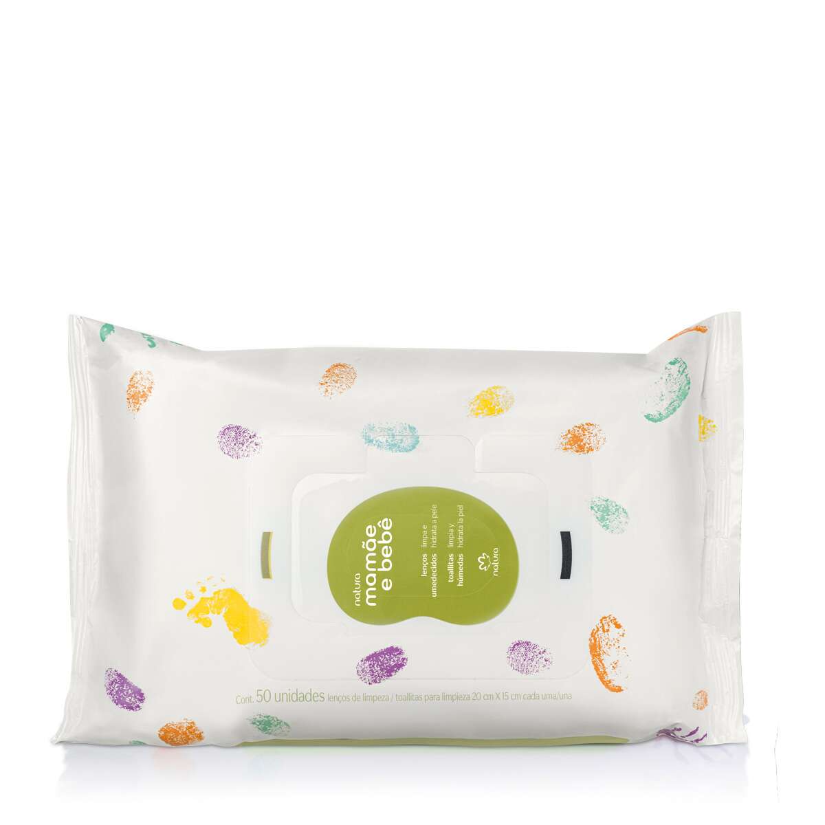 Natura Lenços Umedecidos Mamãe e Bebê 50 unidades
