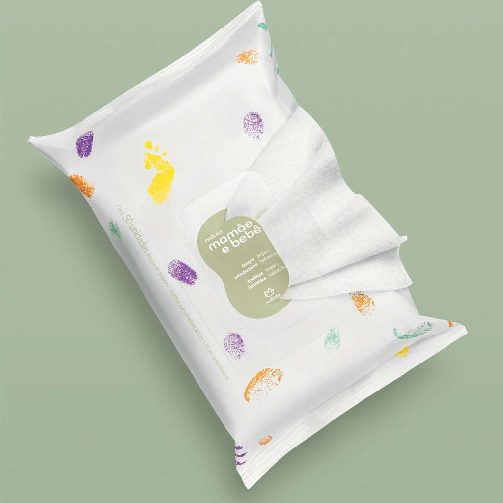 Natura Lenços Umedecidos Mamãe e Bebê 50 unidades