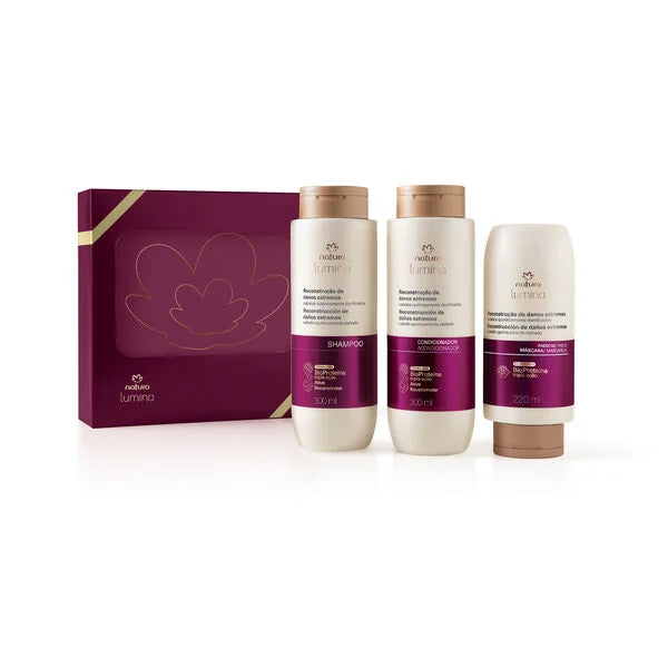 Natura Lumina Reconstrucción de Daños Extremos Kit Regalo 3 productos