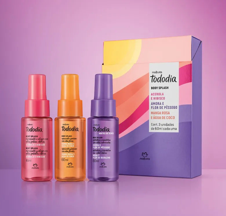 Natura Tododia Kit Body Splash Miniaturas Verano 3 x 60 ml