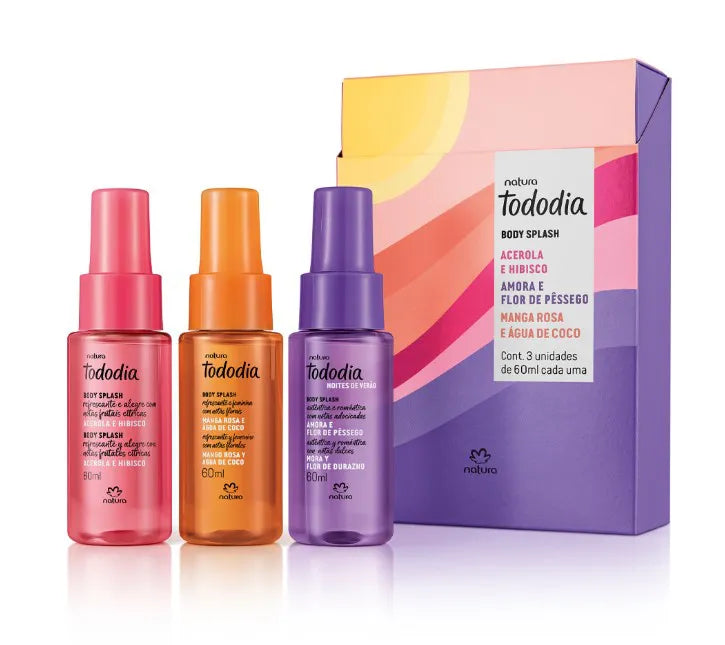 Natura Tododia Kit Body Splash Miniaturas Verano 3 x 60 ml
