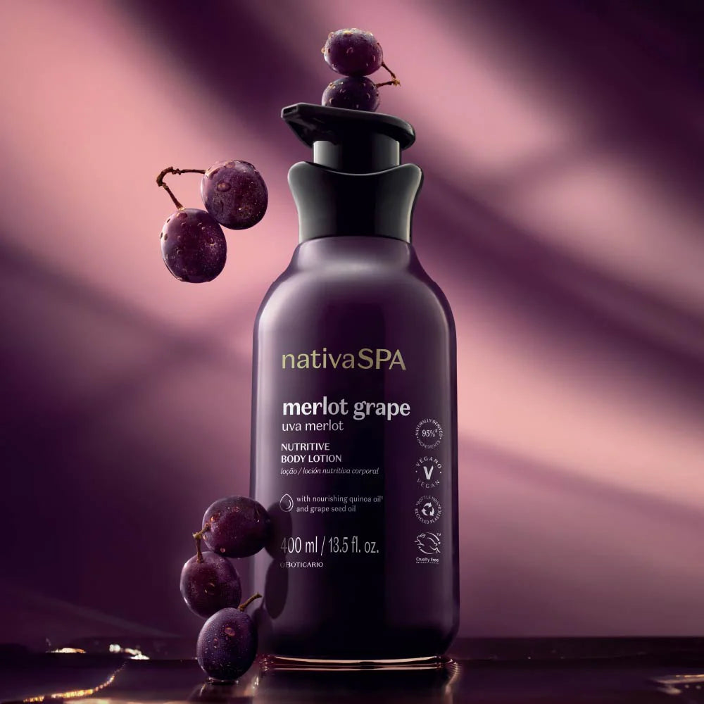 oBoticario| Loción Hidratante Corporal Nativa Spa Uva Merlot, 400ml