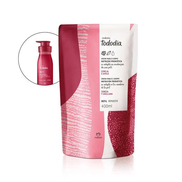 Natura Tododia Cereza y Avellana Crema Corporal Recarga 400 ml