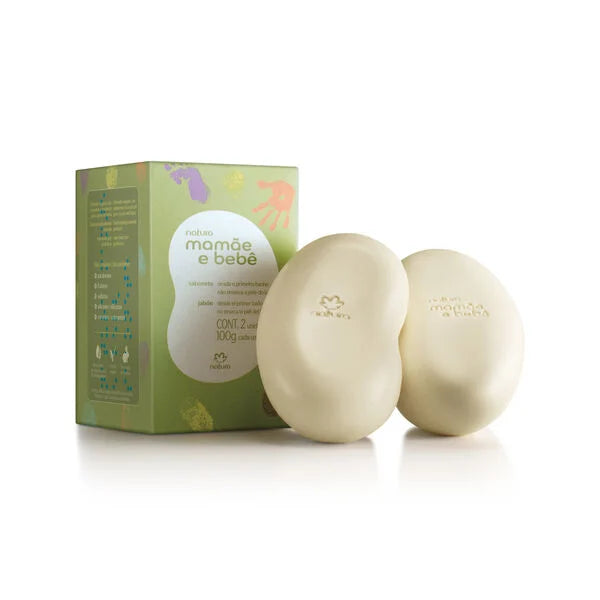 Natura Mamãe e Bebê Jabón en Barra Puro Vegetal Pack 2 x 100 g