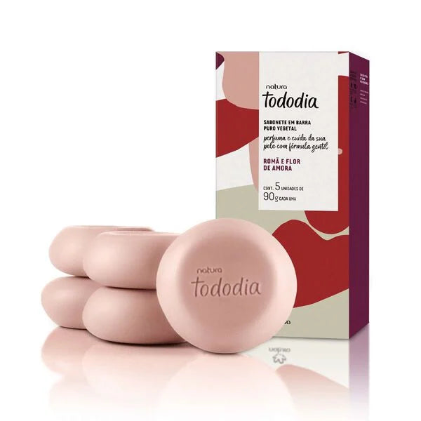 Natura Tododia Romã y Flor de Amora Jabón en Barra Puro Vegetal 5x90g