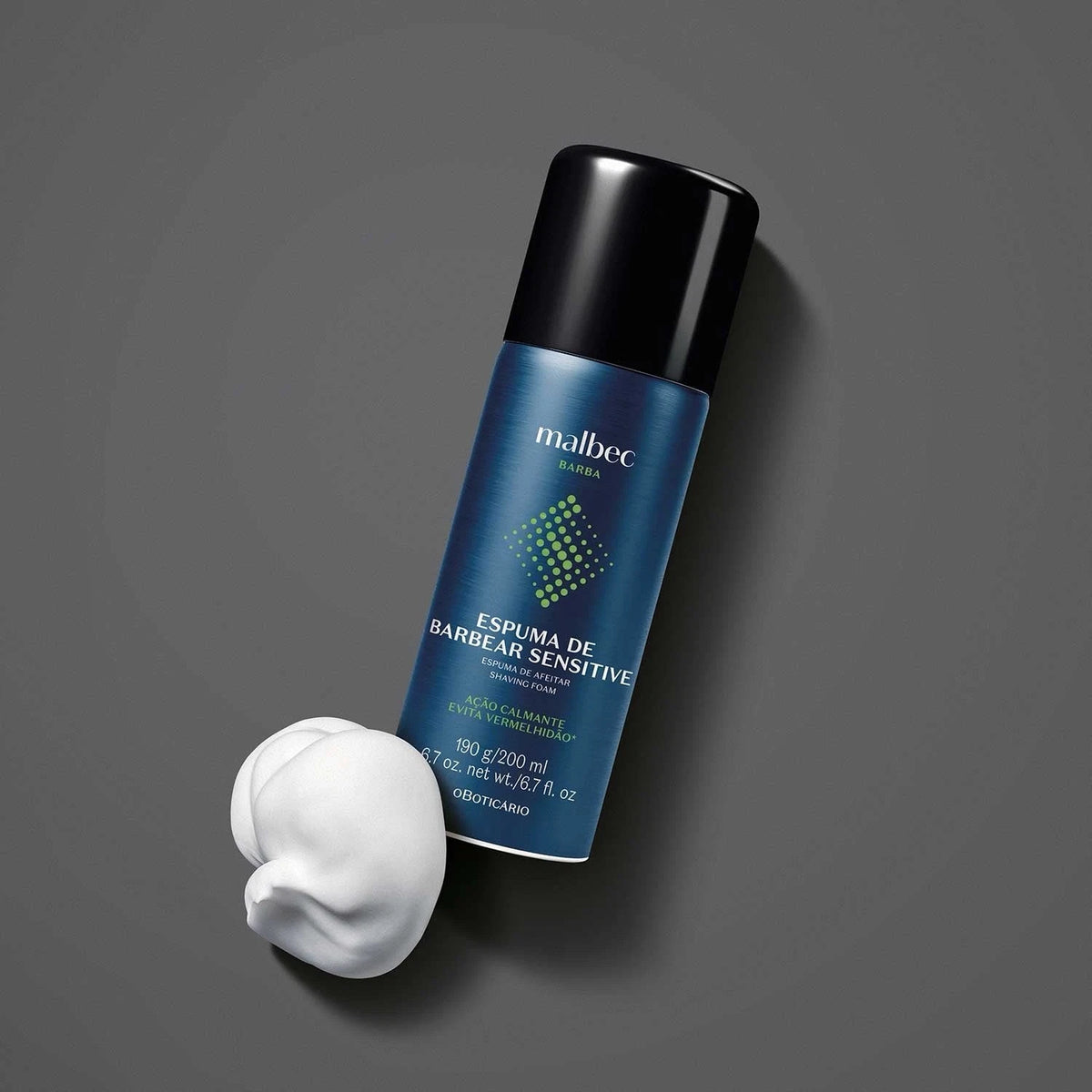 O Boticário Malbec Club Sensitive Espuma de Afeitar 200ml